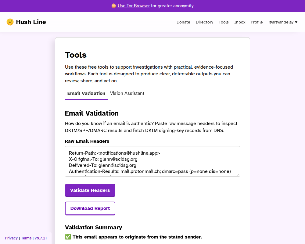 Tools Screenshot