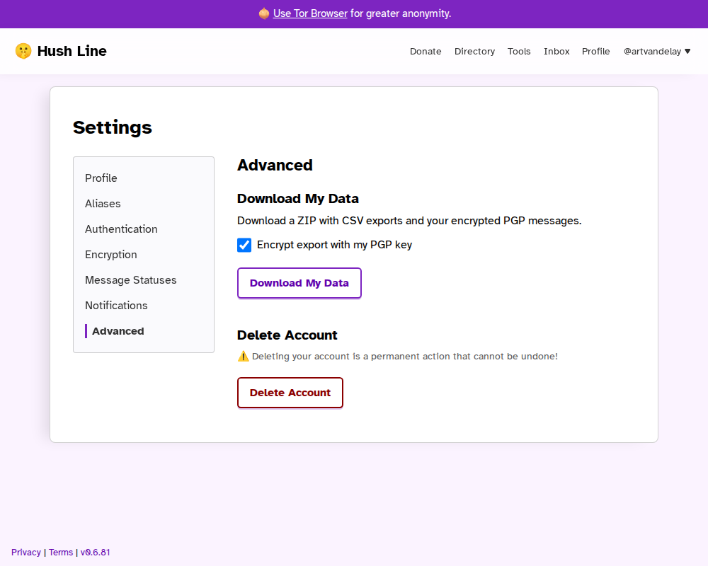 Advanced Settings